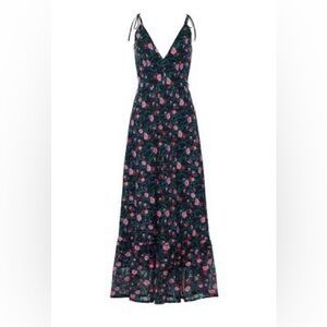 Dress the Population Sunny Maxi with Floral Overlay, M